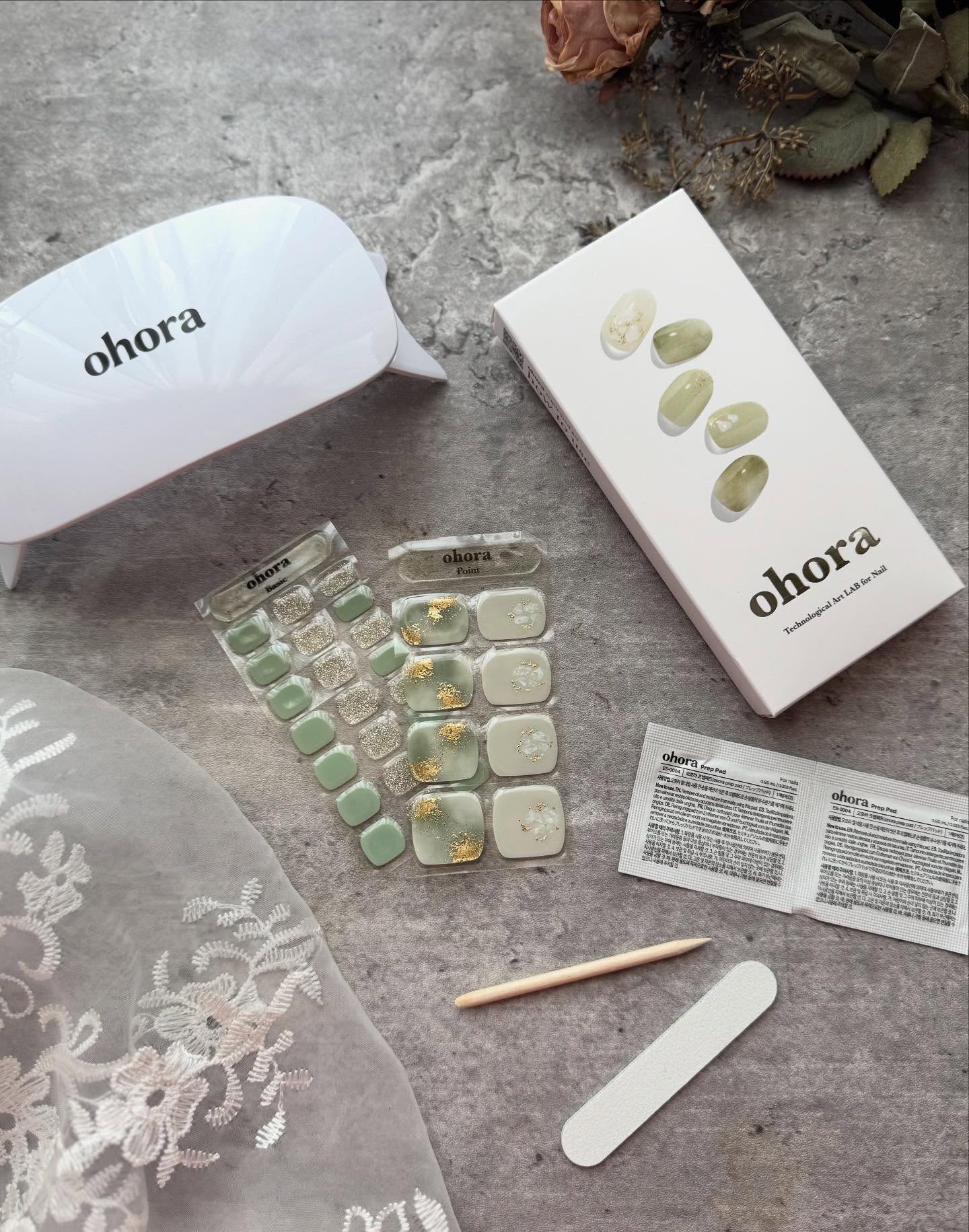 セミキュアジェルネイル（ハンド）/ohora/ネイルシールを使ったクチコミ（2枚目）