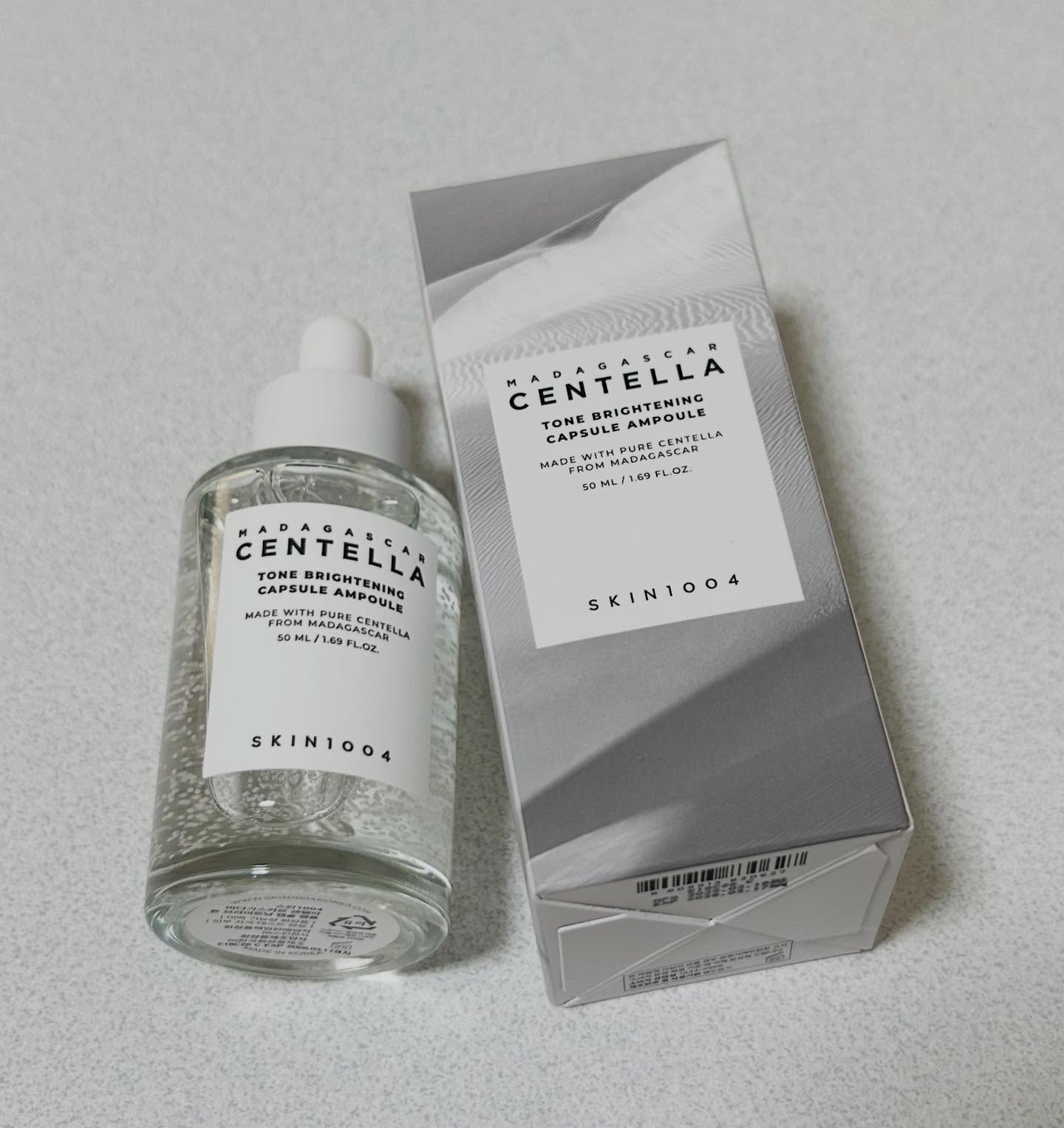 トーンブライトニング カプセルアンプル/SKIN1004/美容液を使ったクチコミ（2枚目）