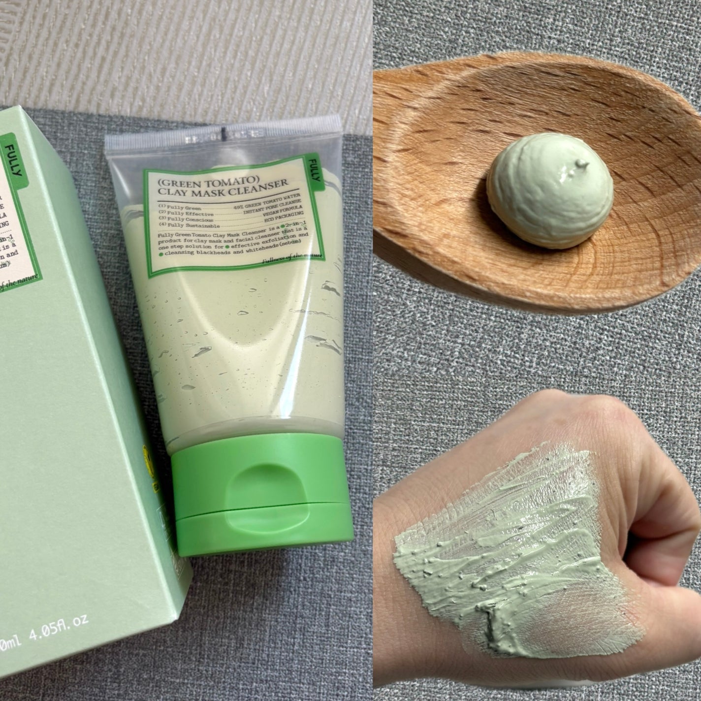 グリーントマトクレイマスククレンザー/FULLY/洗い流すパック・マスクを使ったクチコミ(2枚目)