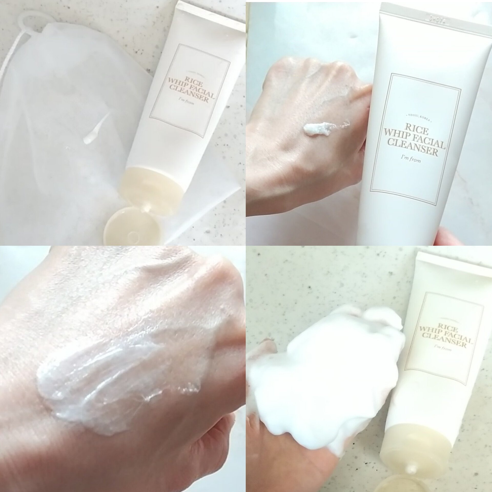 ライスホイップフェイシャルクレンザー/I'm from/洗顔フォームを使ったクチコミ（3枚目）
