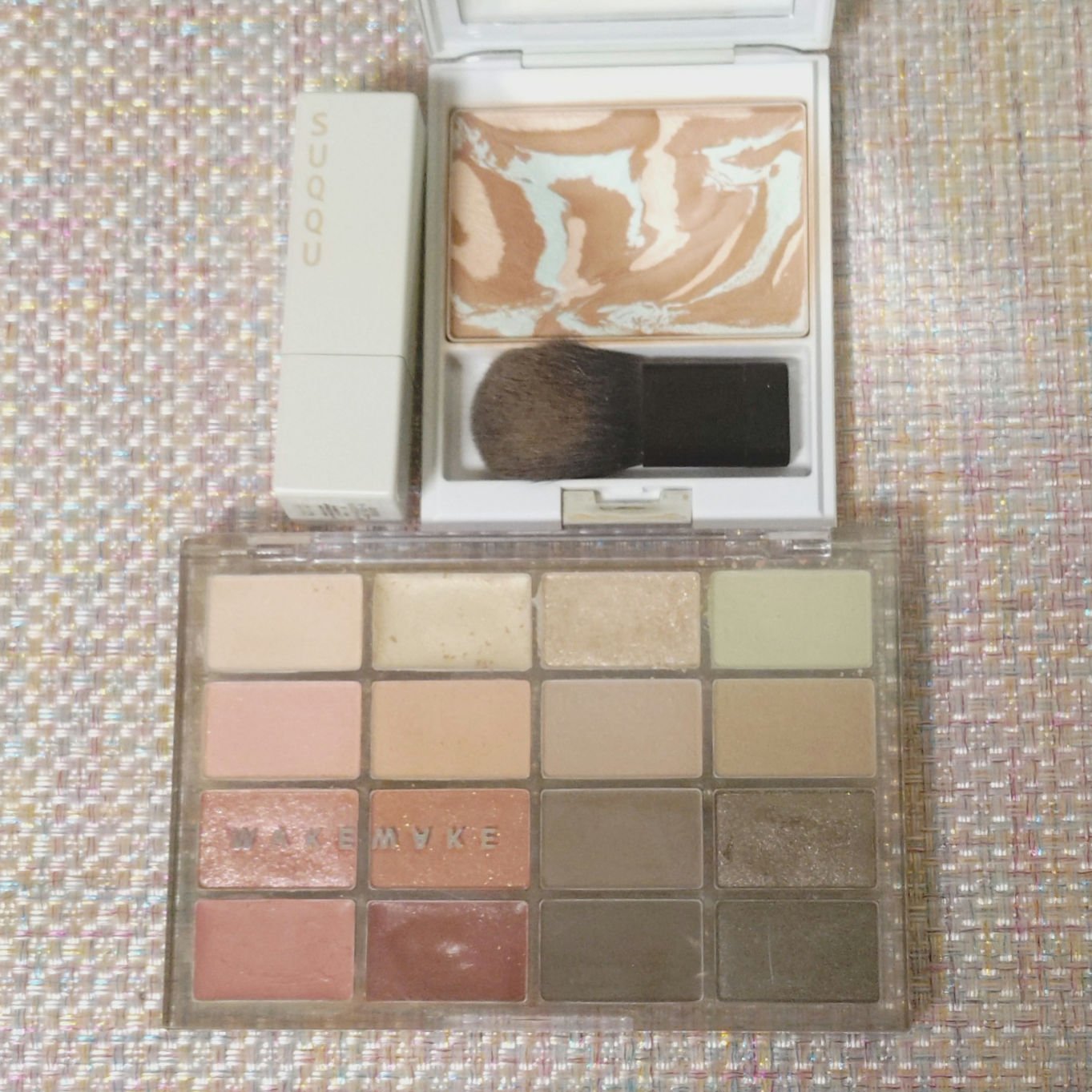 マーブルカラーリップスティック 101 霞茶 -KASUMICHA/SUQQU/口紅を使ったクチコミ（1枚目）