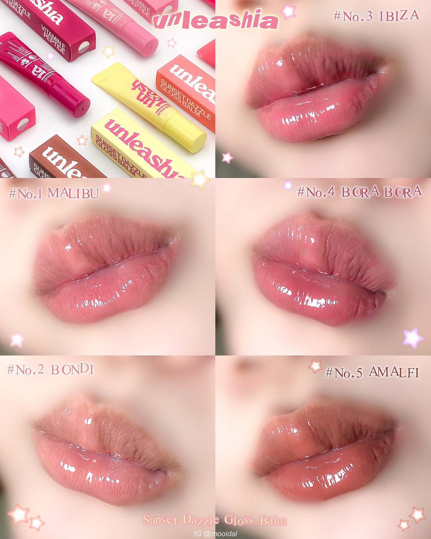 Sunset Dazzle Gloss Balm No.0 ワイキキ/unleashia/リップグロスを使ったクチコミ（1枚目）