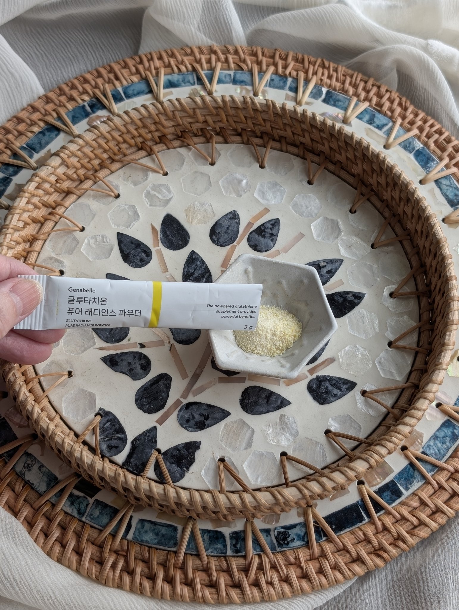 グルタチオンピュアラディアンスパウダー/Genabelle/美容サプリメントを使ったクチコミ（1枚目）