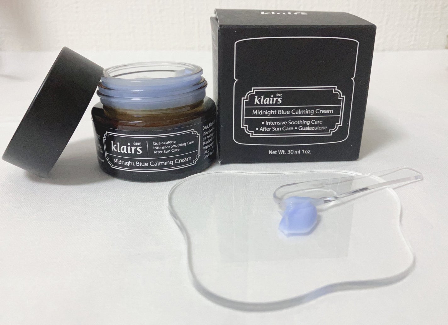 ミッドナイトブルーカーミングクリーム/Klairs/フェイスクリームを使ったクチコミ(1枚目)