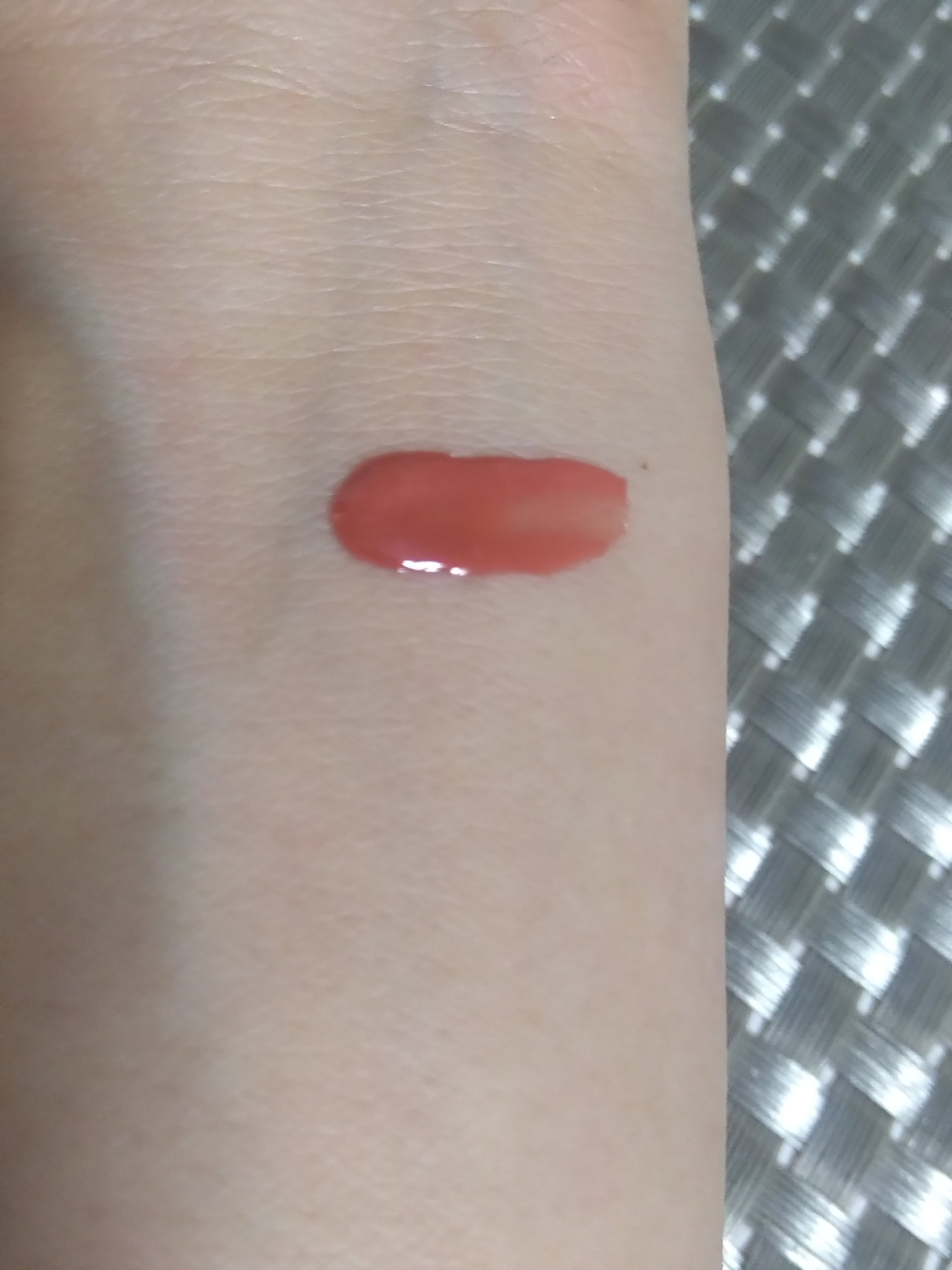 ジューシーラスティングティント 34 ベアタンジェリン(BARE TANGERINE)/rom&nd/リップティントを使ったクチコミ（2枚目）