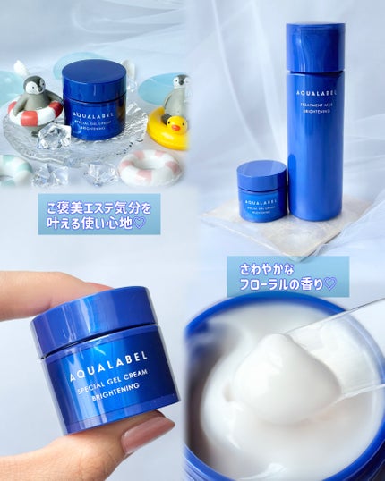 スペシャルジェルクリーム EX (ブライトニング) /アクアレーベル/オールインワン化粧品を使ったクチコミ(6枚目)