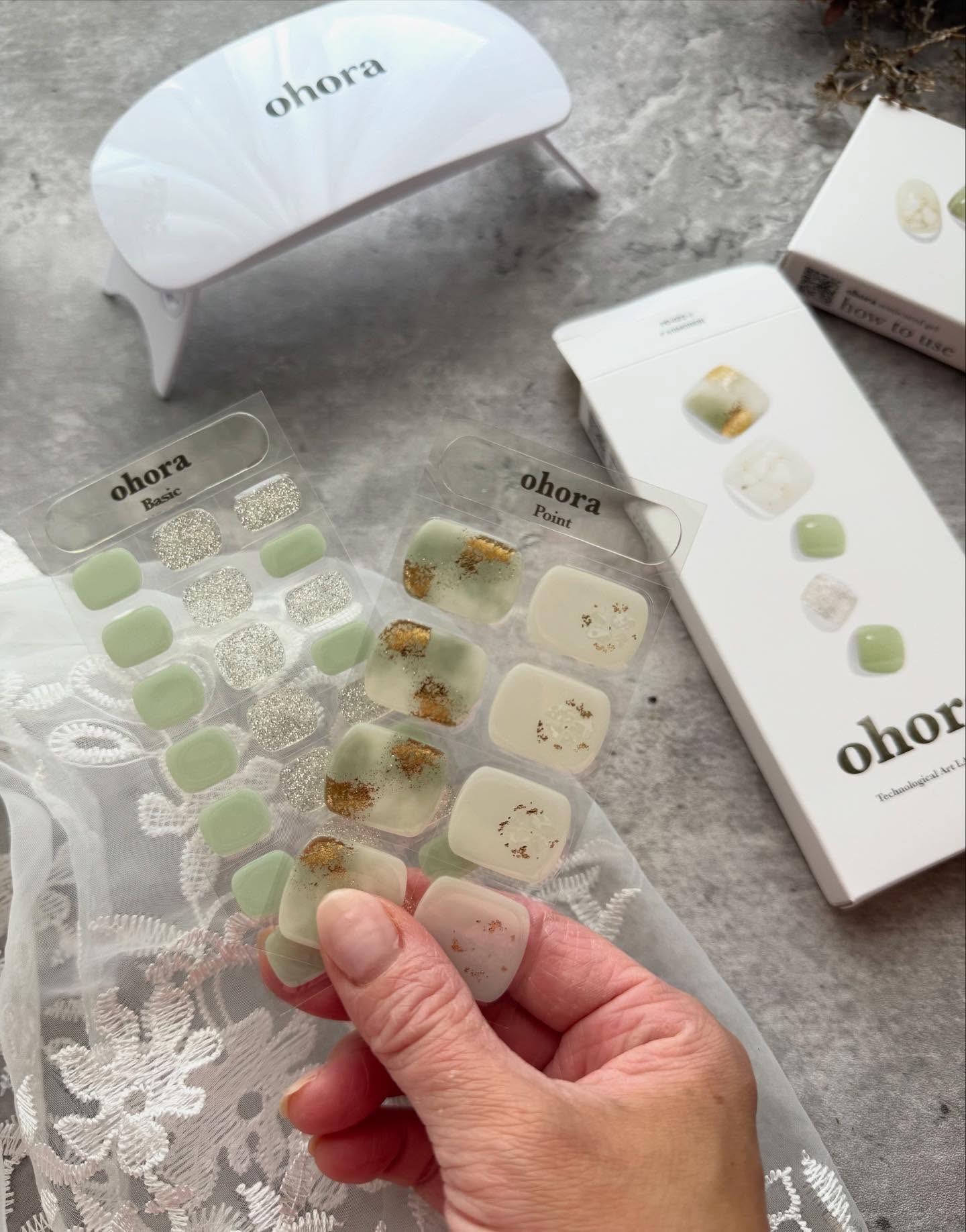 セミキュアジェルネイル（ハンド）/ohora/ネイルシールを使ったクチコミ（1枚目）