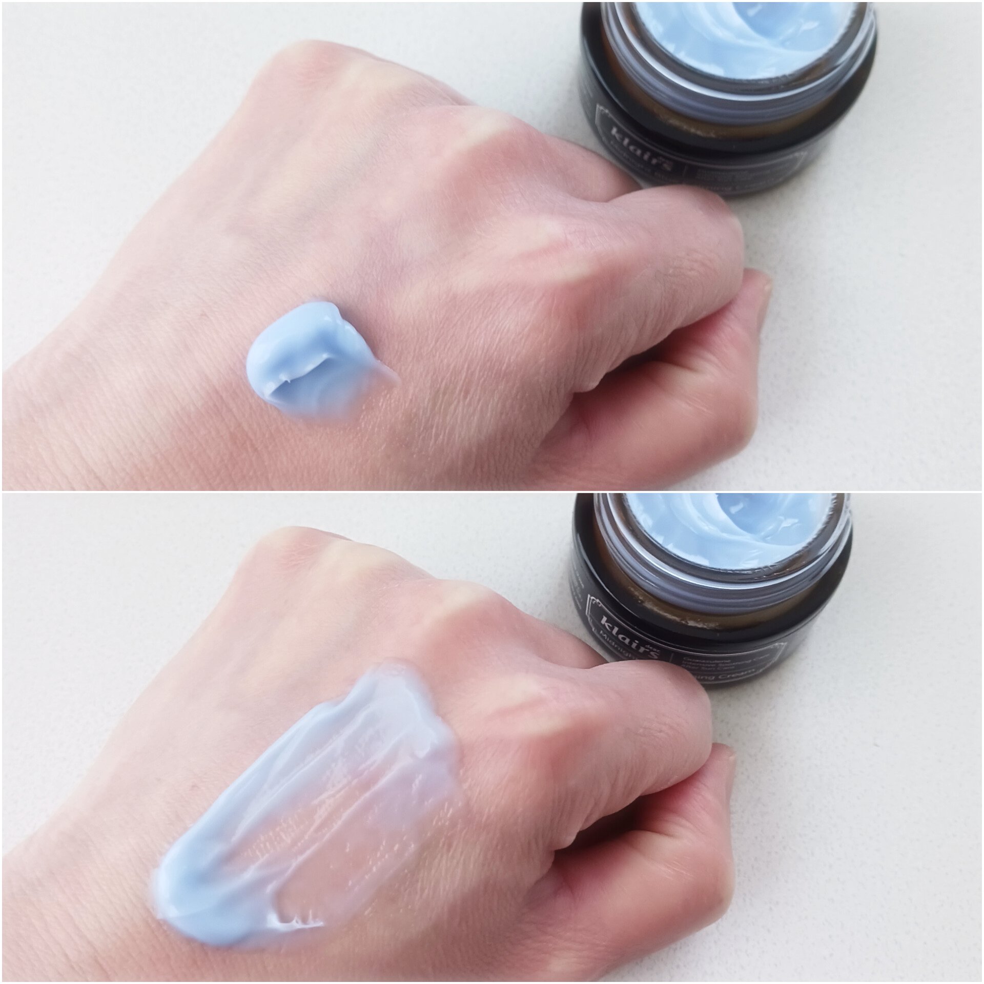 ミッドナイトブルーカーミングクリーム/Klairs/フェイスクリームを使ったクチコミ（3枚目）