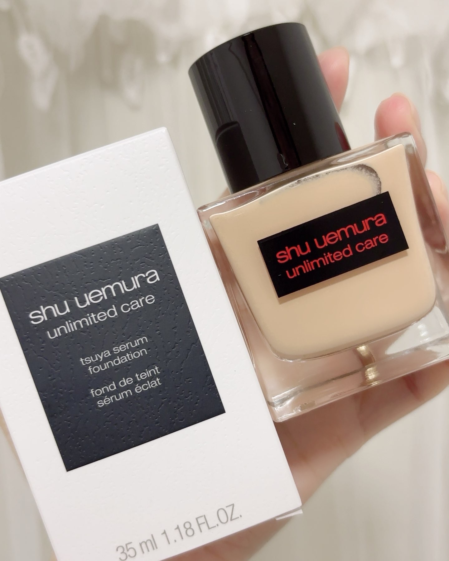 アンリミテッド ケア ツヤ セラム ファンデーション/shu uemura/リキッドファンデーションを使ったクチコミ（2枚目）