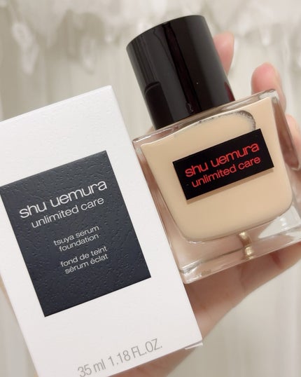 アンリミテッド ケア ツヤ セラム ファンデーション/shu uemura/リキッドファンデーションを使ったクチコミ(2枚目)