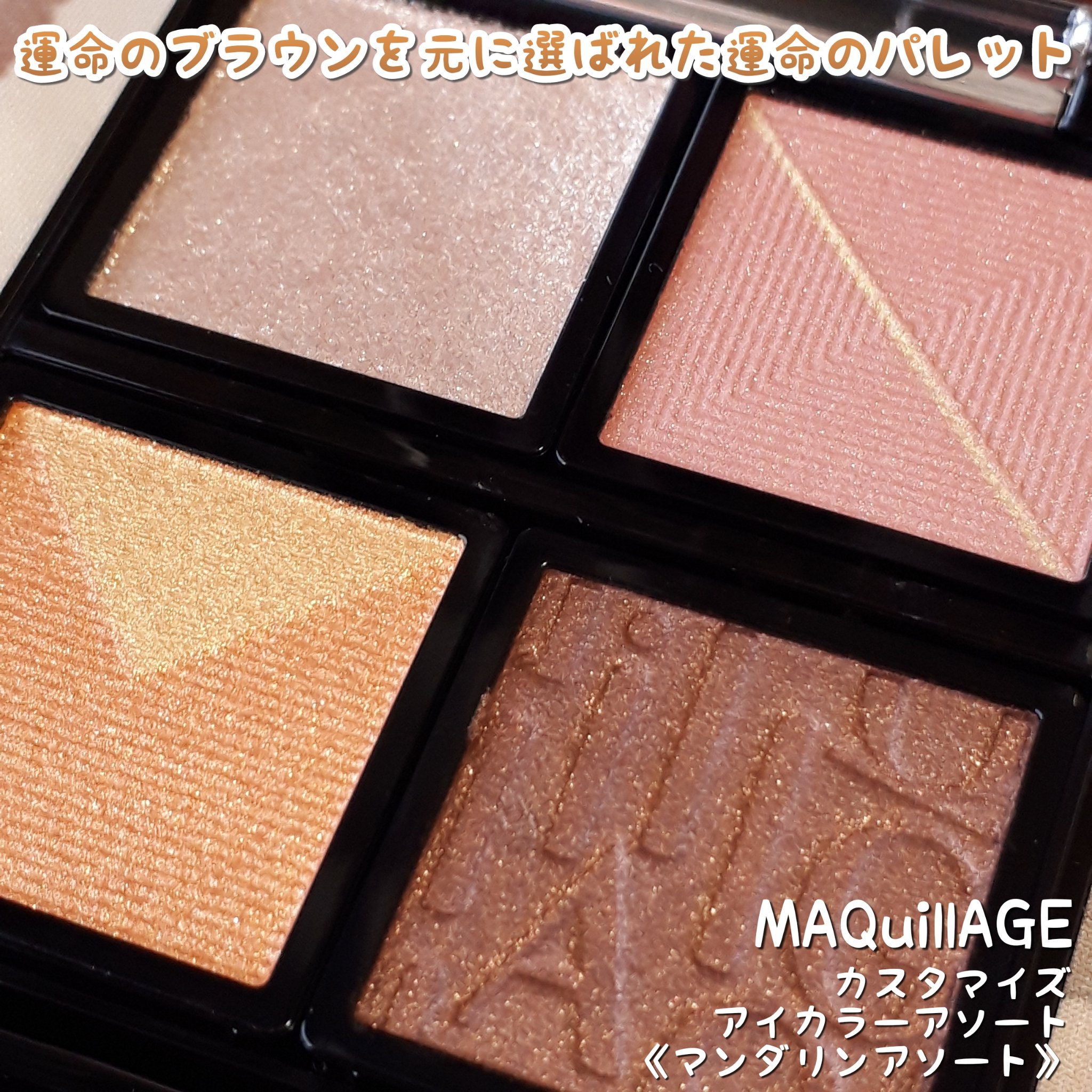 カスタマイズアイカラーアソート/マキアージュ/アイシャドウパレットを使ったクチコミ（3枚目）