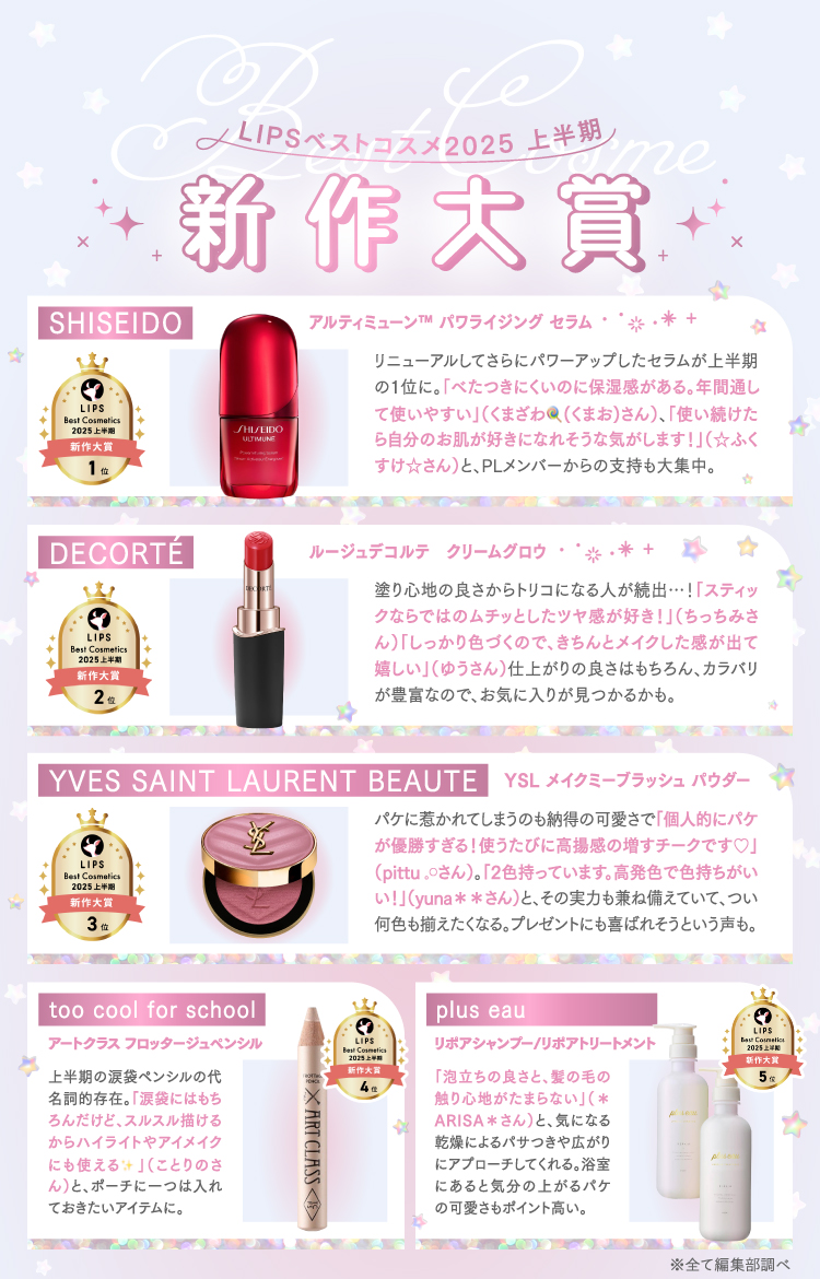 【LIPSベストコスメ2025 上半期】ジブン推しメイク♡の画像