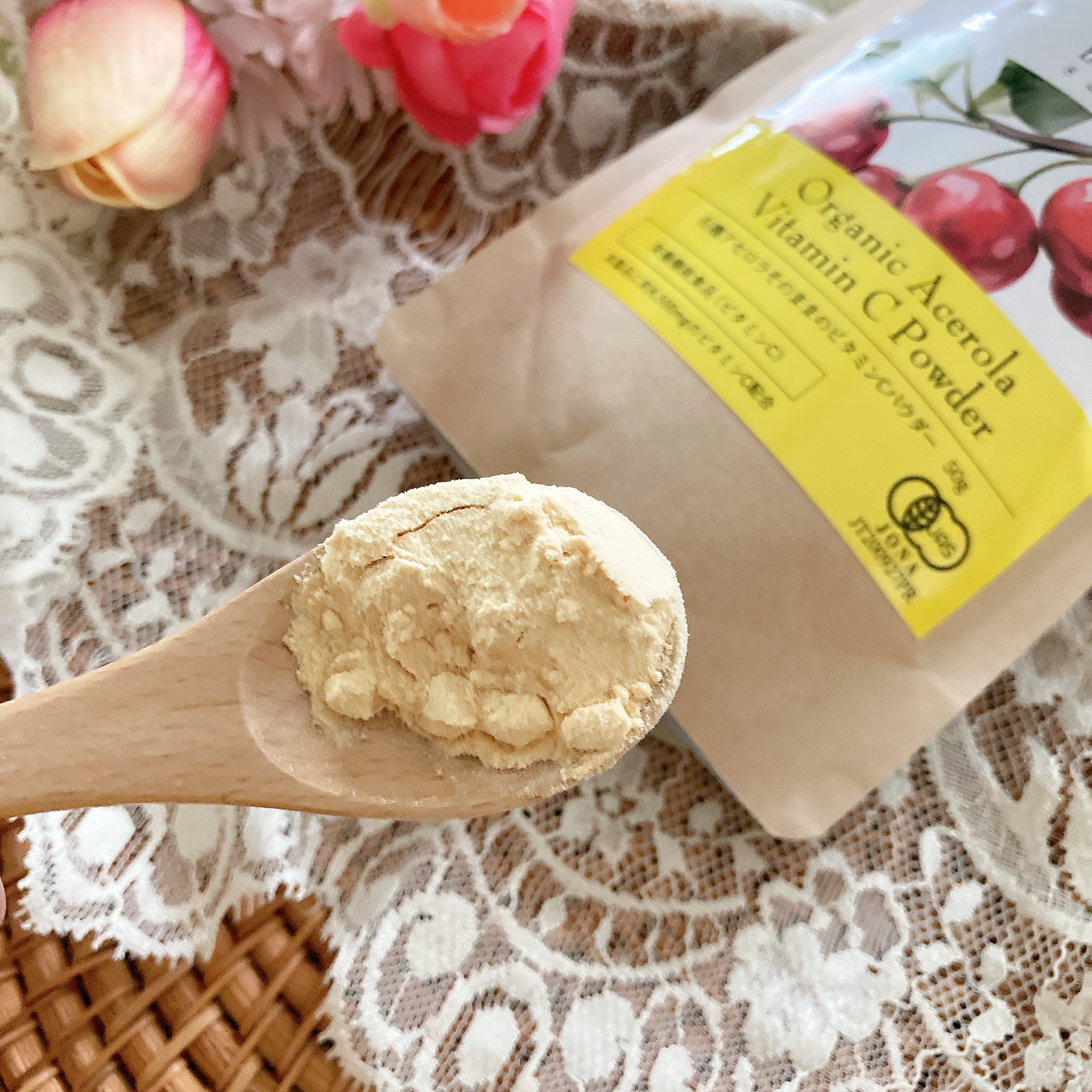 有機アセロラビタミンＣパウダー8500mg/ブルークレールサンテ/その他食品を使ったクチコミ（3枚目）