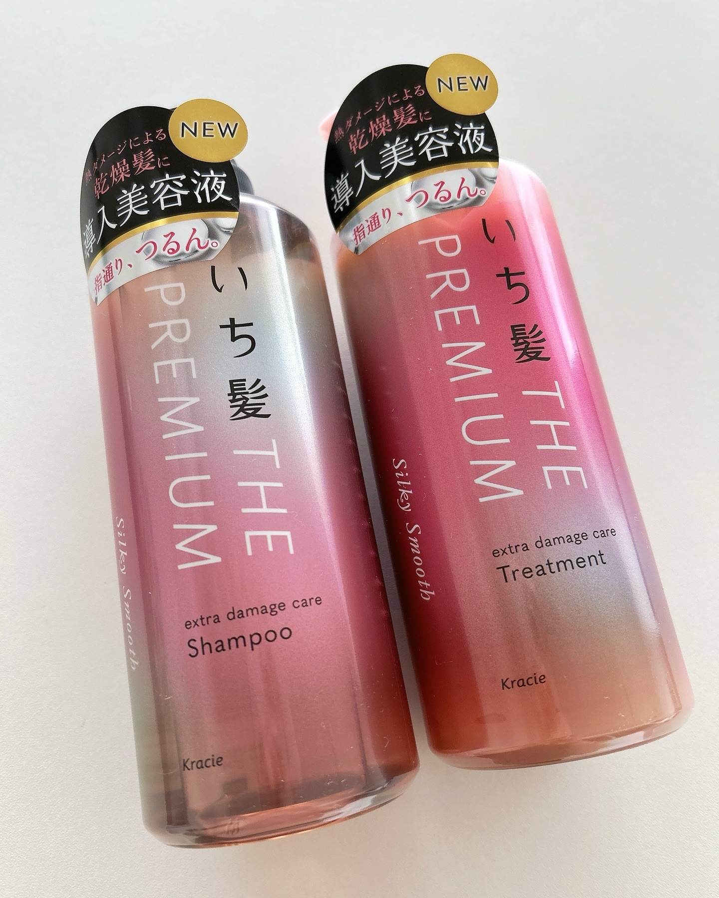 THE PREMIUM エクストラダメージケアシャンプー／トリートメント（シルキースムース）/いち髪/市販シャンプーを使ったクチコミ（1枚目）