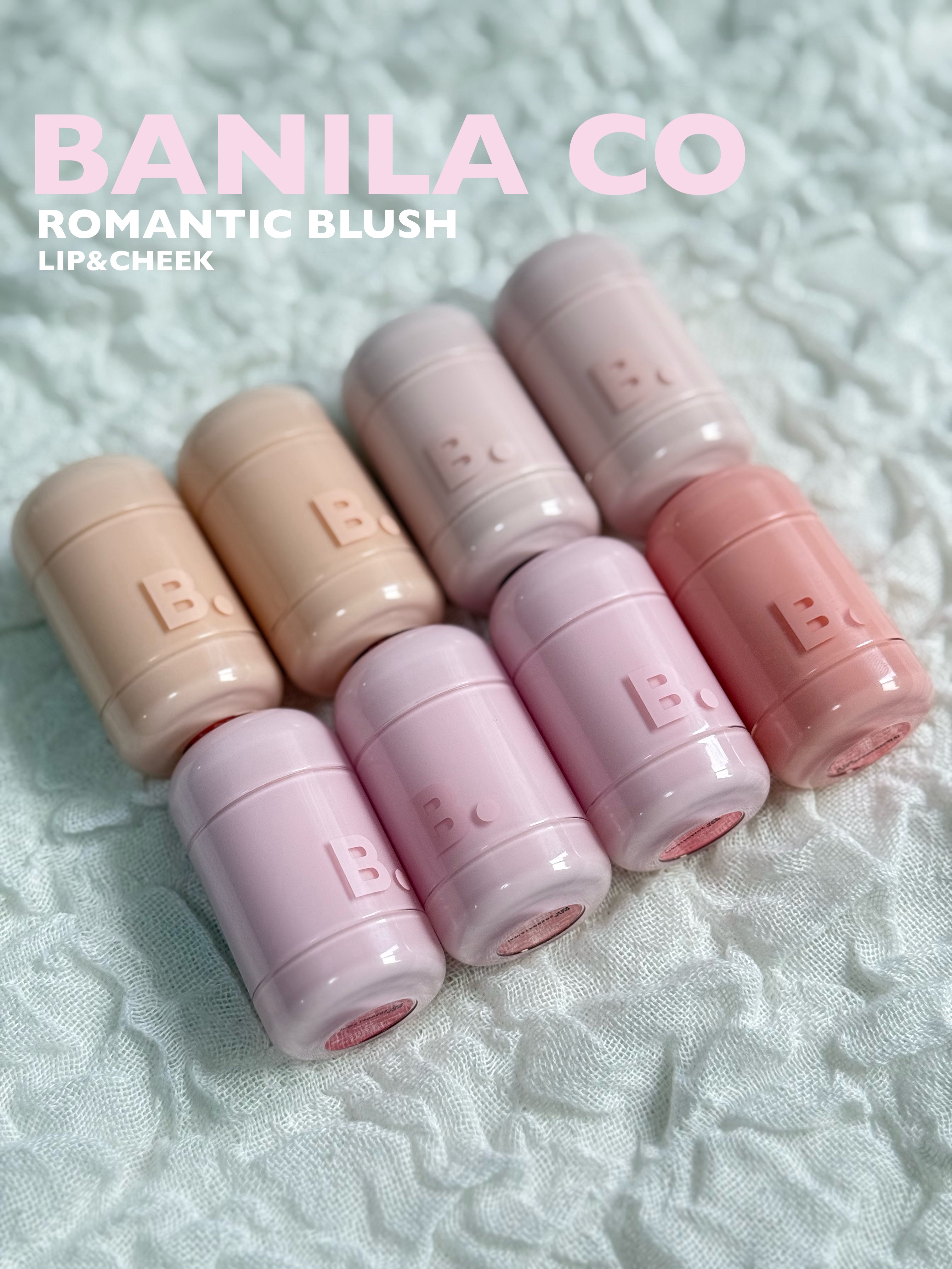 
♥︎♥︎♥︎♥︎
 BANILA CO 
      ♥︎♥︎♥︎♥︎
⁡
ROMANTIC
BLUSH
⁡
02 Pink Some
04 Flora 
05 Rora Pink
07 Glimmer
10 Toffee Chocola