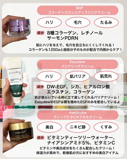 なぎ | スキンケア薬剤師 on LIPS 「Qoo10メガ割👑肌悩み別クリーム✨自分の肌なやみに合ったクリ..」(5枚目)