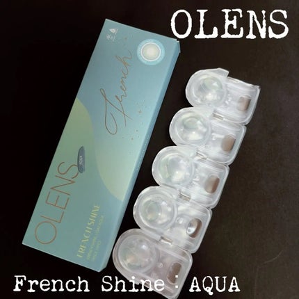 FrenchShine1day aqua/OLENS/ワンデー(1DAY)カラコンの画像