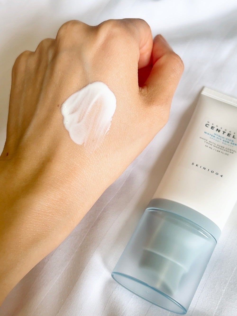 ヒアルーシカ ウォーターフィット サンセラム/SKIN1004/日焼け止めローションを使ったクチコミ(4枚目)