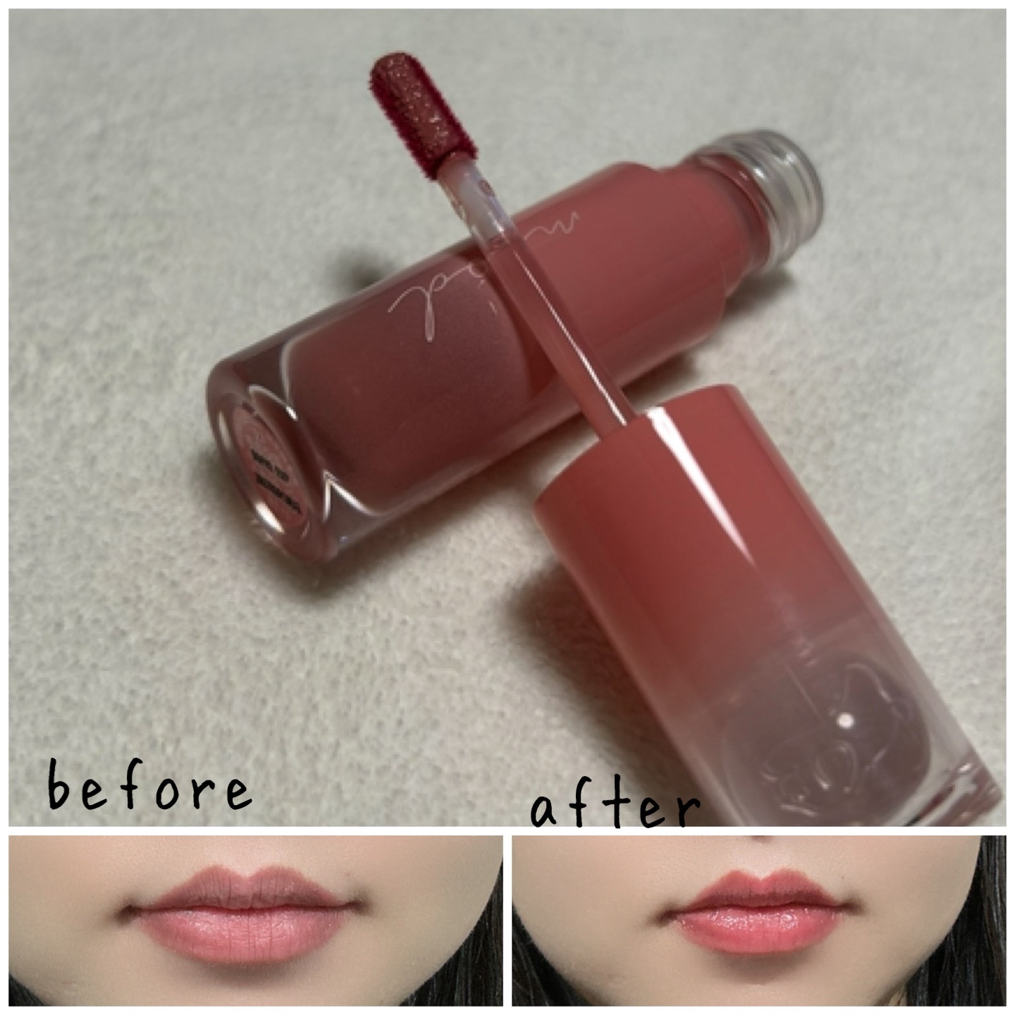 ペリペラ インク ムード グロイ ティント 27 JOKING PINK(とんでもピンク)/PERIPERA/リップティントを使ったクチコミ（3枚目）