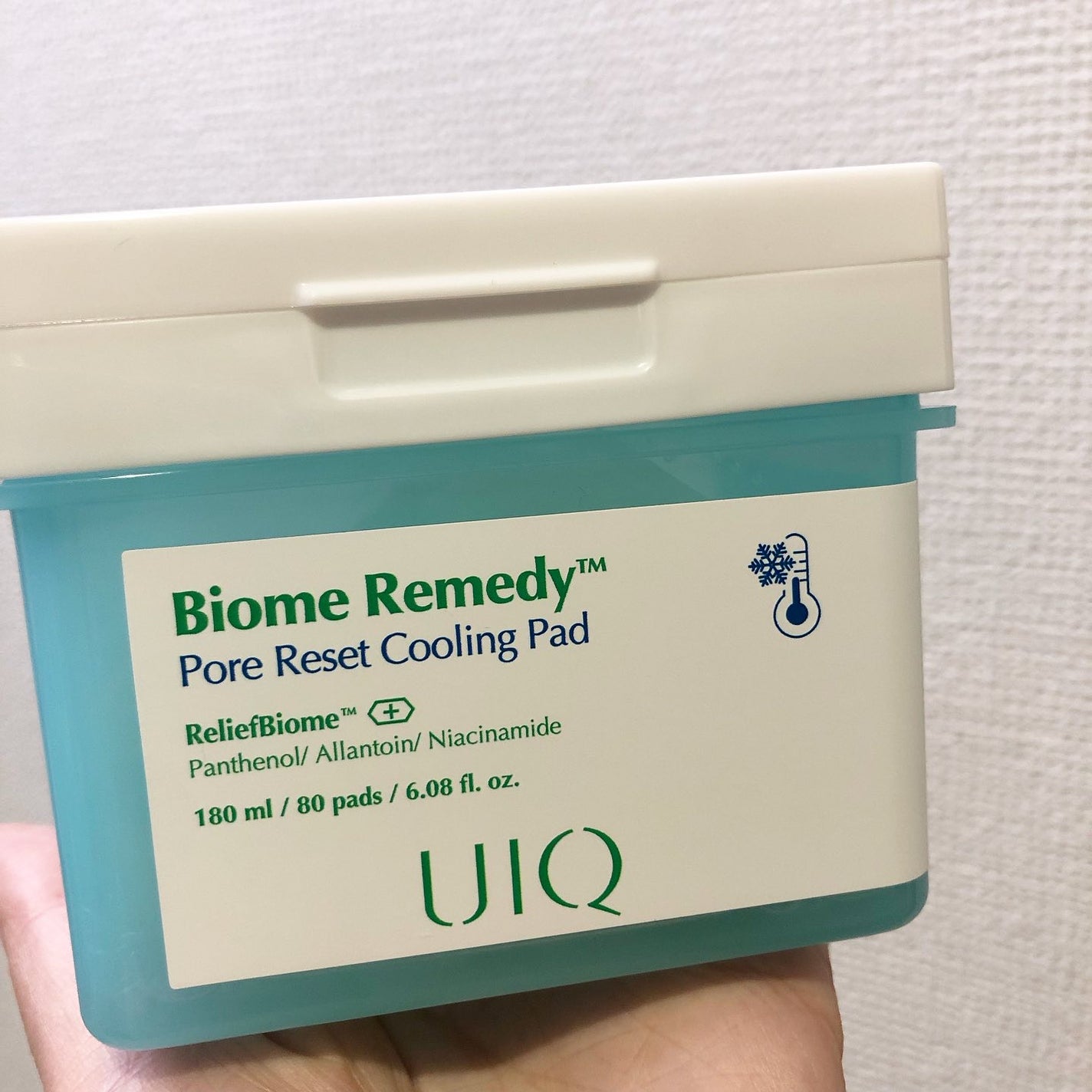 バイオームレメディポアリセットクーリングパッド/UIQ/トナーパッドを使ったクチコミ(1枚目)