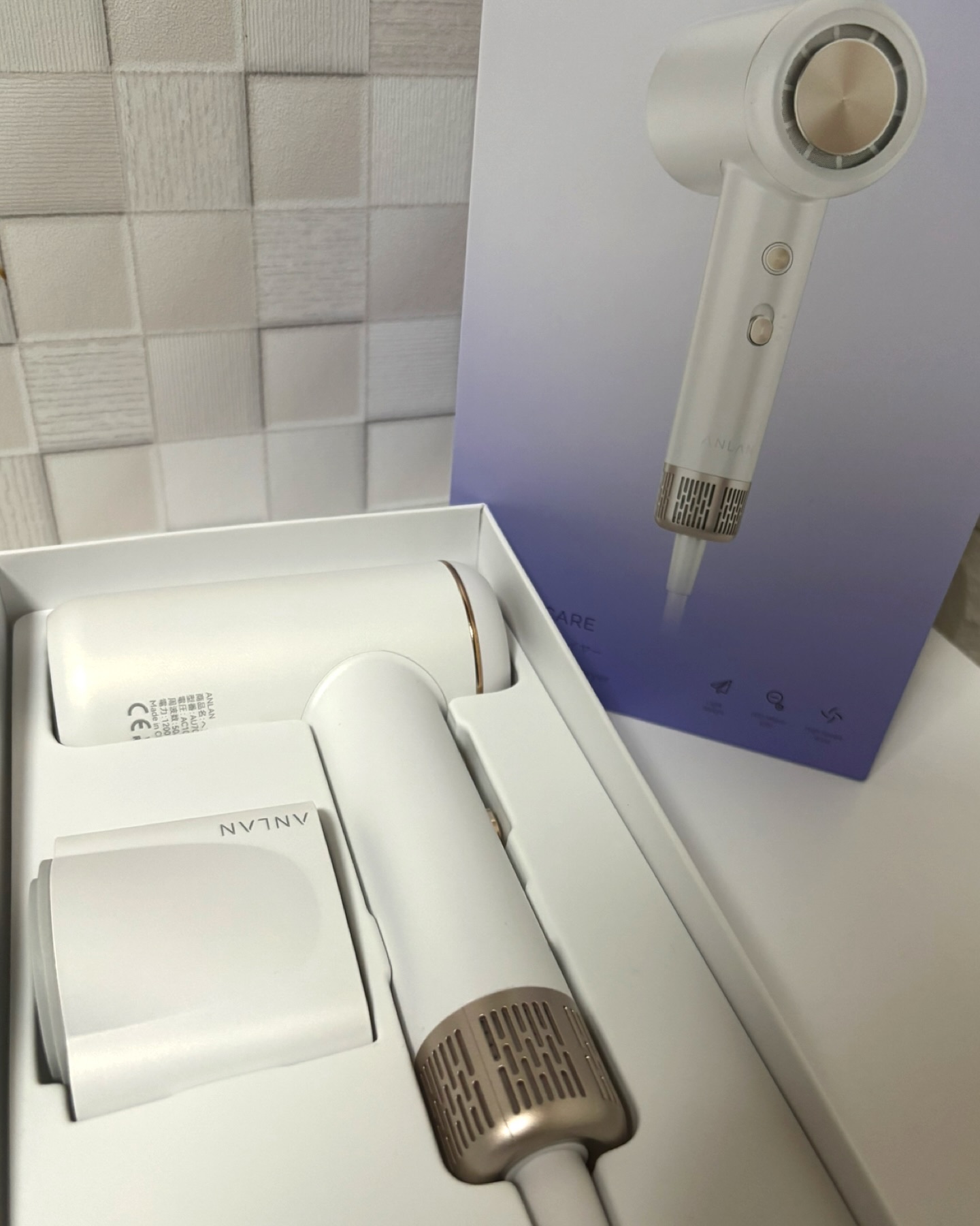 ダブルケアドライヤーse/ANLAN/ドライヤーを使ったクチコミ（2枚目）