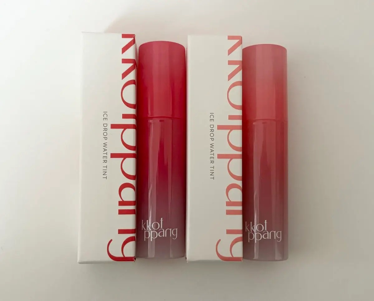 アイスドロップウォーターティント 01 カメリアドロップ/kkotppang/リップティントを使ったクチコミ（1枚目）