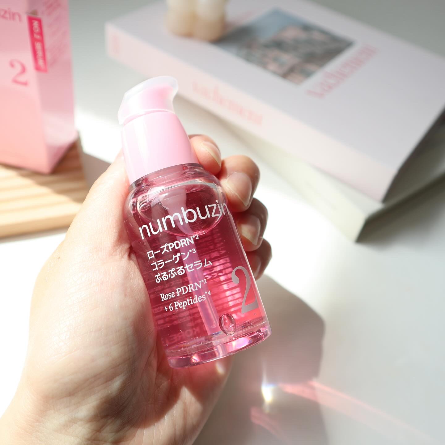 2番 ローズPDRNコラーゲンぷるぷるセラム/numbuzin/美容液を使ったクチコミ（3枚目）