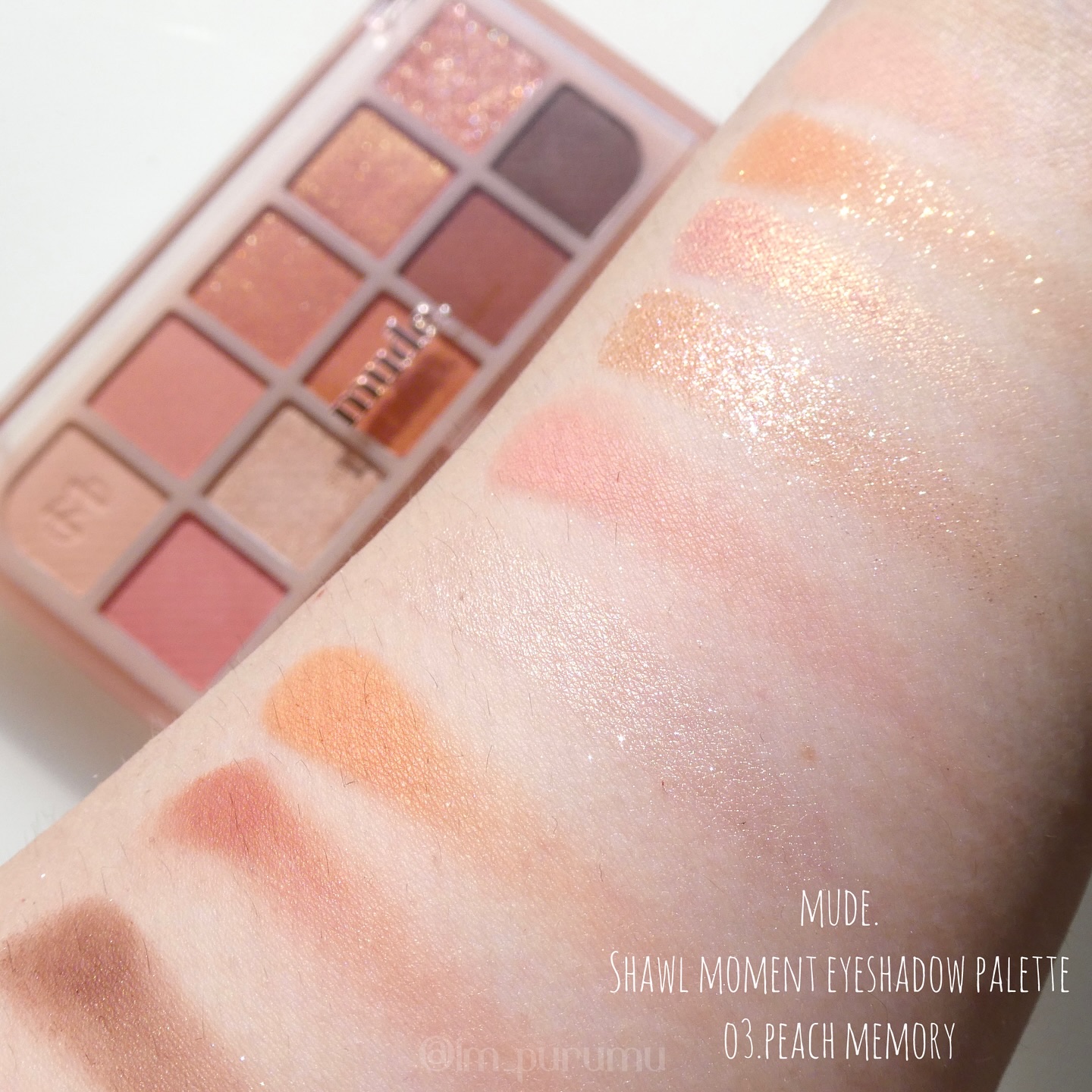 MDショールモーメント アイシャドウパレット/mude/アイシャドウパレットを使ったクチコミ（3枚目）