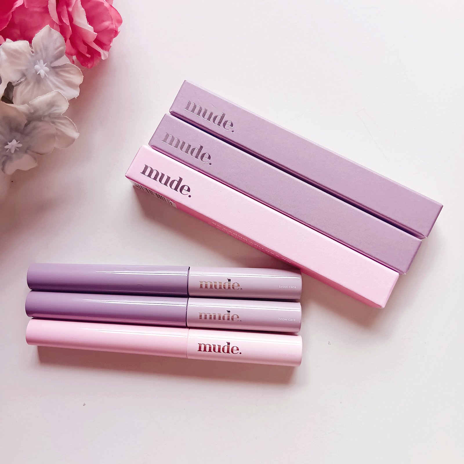 インスパイアスキニーブロウカラ/mude./眉マスカラを使ったクチコミ（1枚目）