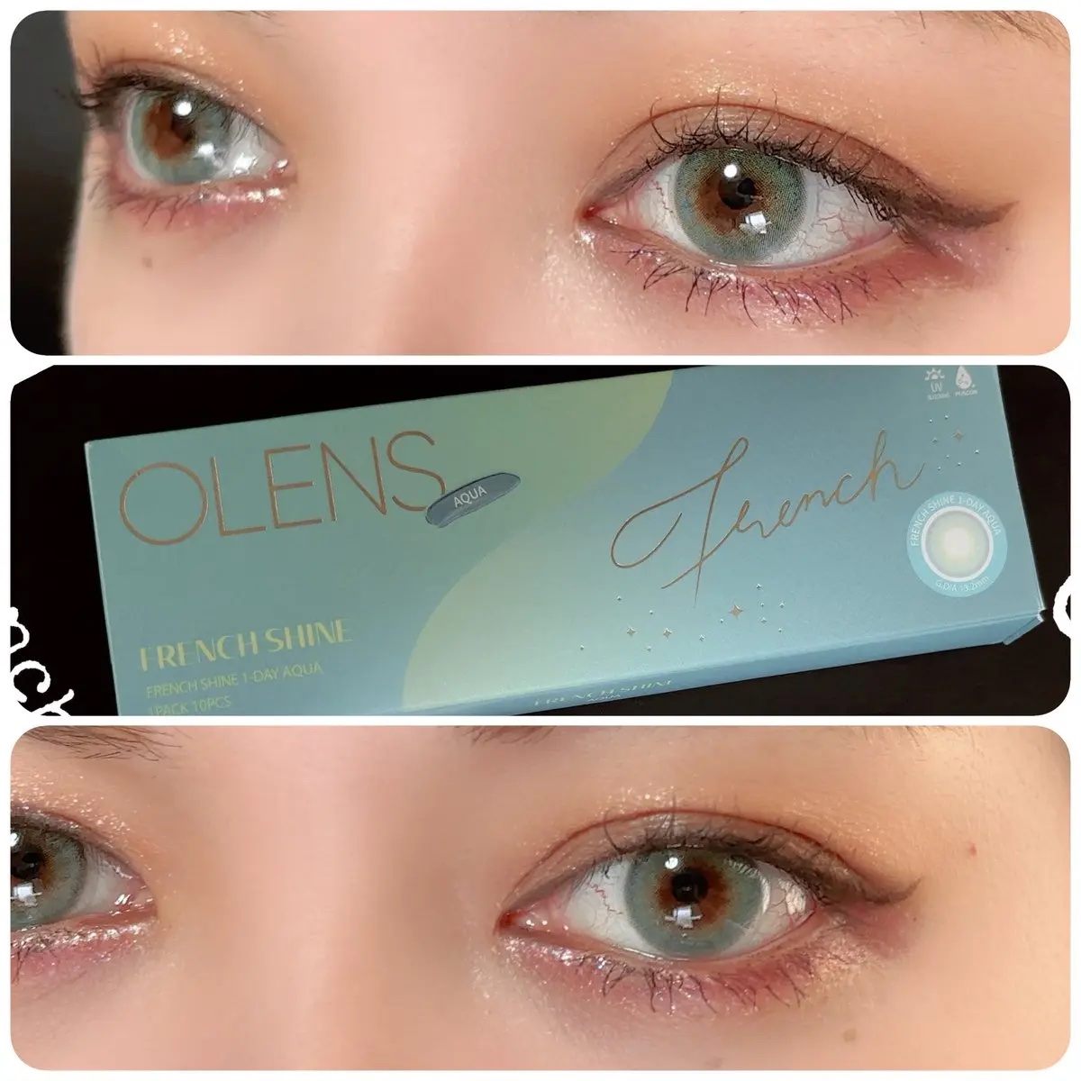 FrenchShine1day/OLENS/ワンデー（１DAY）カラコンを使ったクチコミ（3枚目）