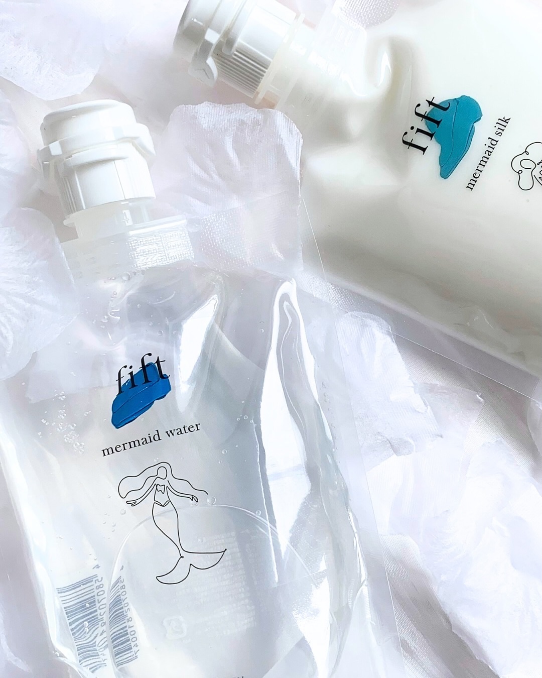 fift fift マーメイドシルクのクチコミ「.
.
fiftのmermaid seriesはもう試した？🐚🫧

『成分に振り切った化粧品』.....」（1枚目）
