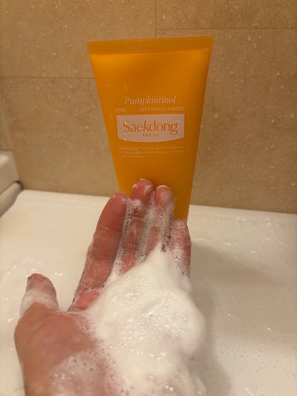 PUMPKINTINOL パッククレンザー/Saekdong SEOUL/洗顔フォームを使ったクチコミ(4枚目)