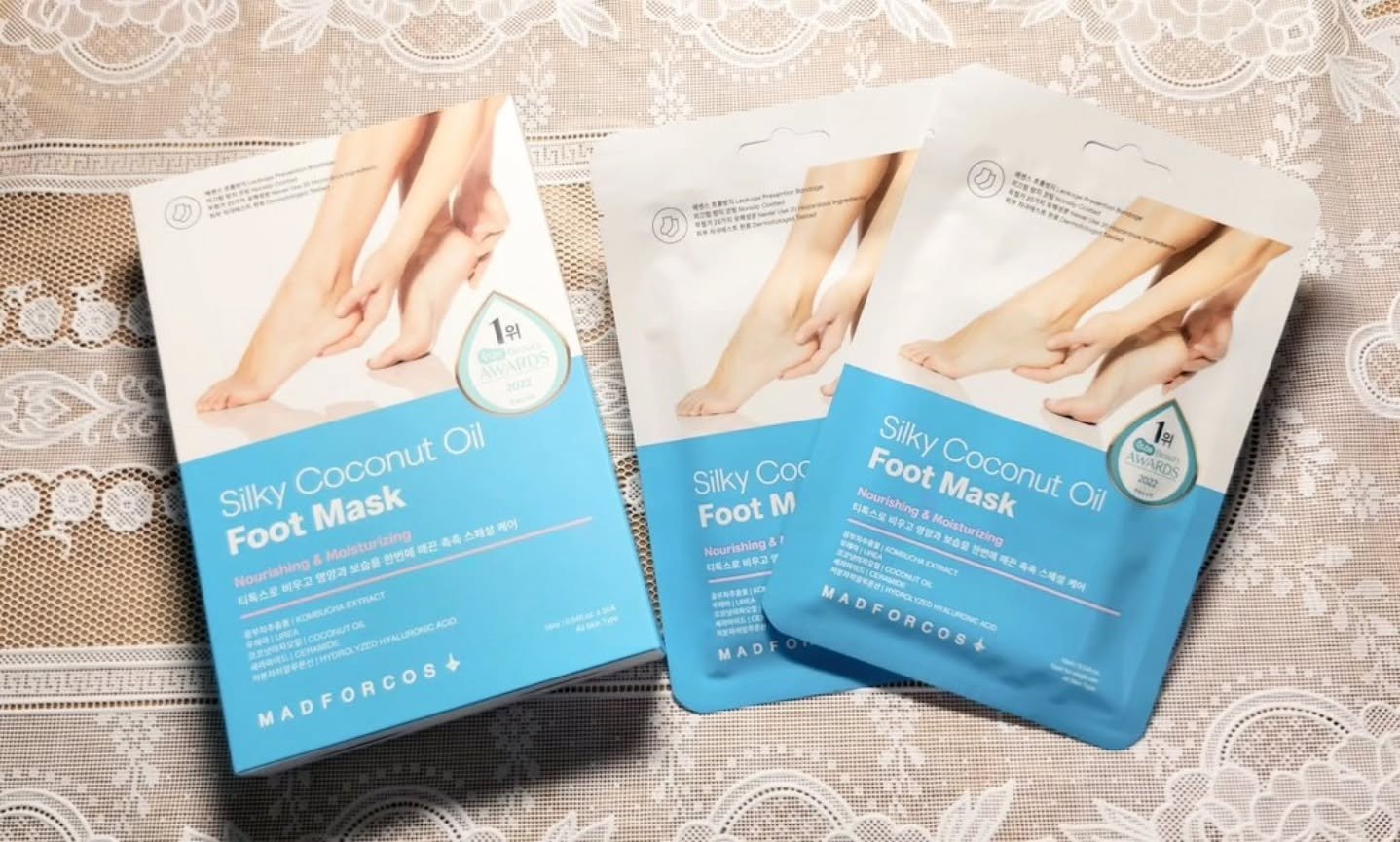 シルキーココナッツオイルフットマスク /MADFORCOS/レッグ・フットケアを使ったクチコミ（1枚目）