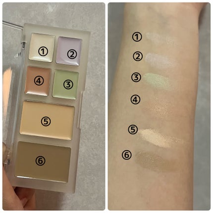 ブリージングコンシーラーパレット/Healus/パレットコンシーラーを使ったクチコミ(2枚目)