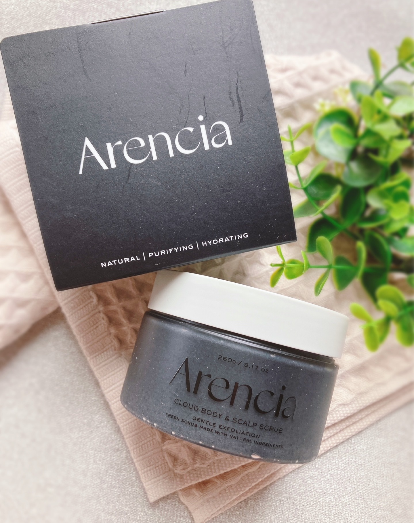 フレッシュクラウドスクラブ　ブラックティー＆ユズ/アレンシア/スクラブ・ゴマージュを使ったクチコミ（1枚目）