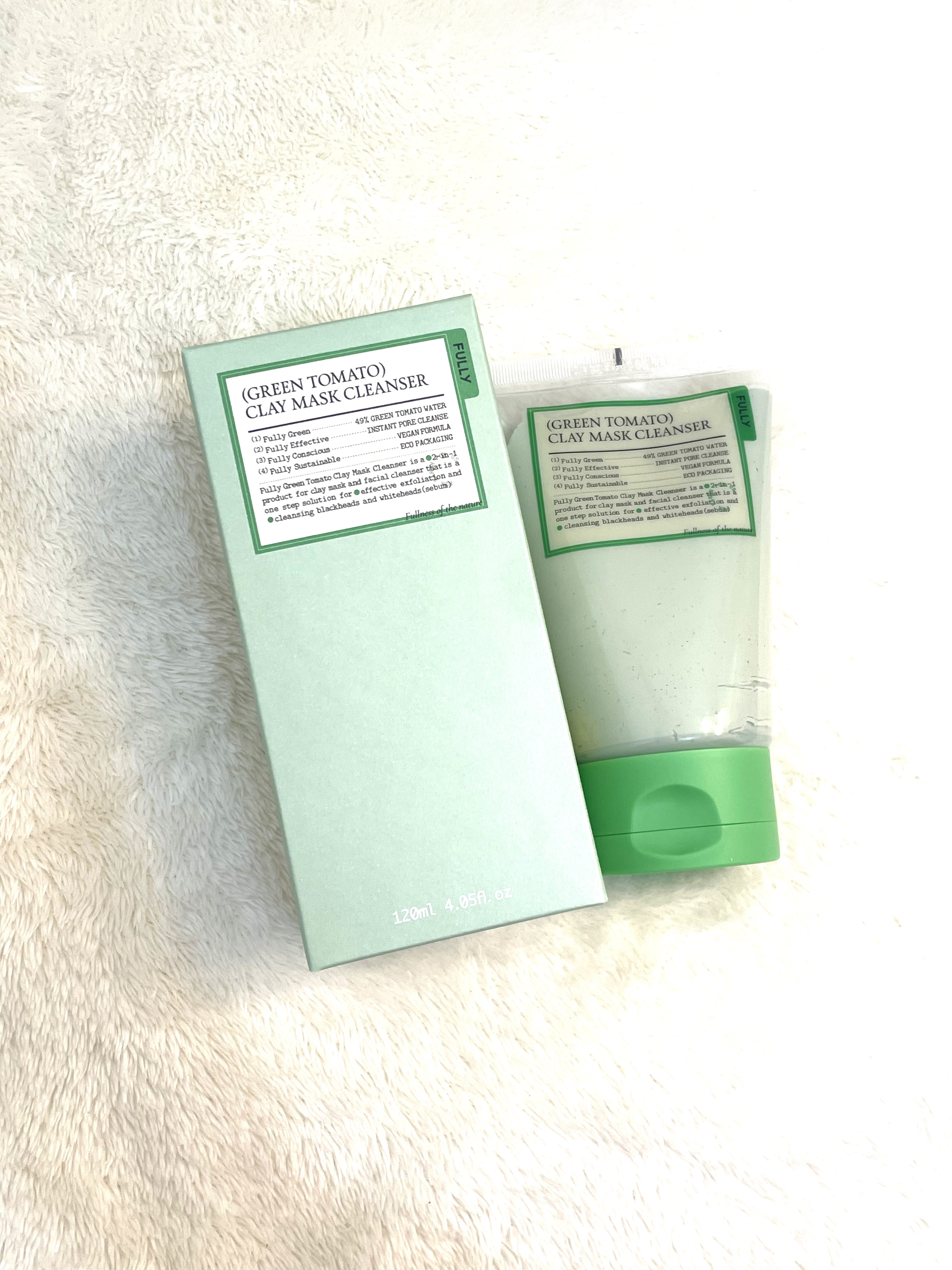 グリーントマトクレイマスククレンザー/FULLY/洗い流すパック・マスクを使ったクチコミ（3枚目）