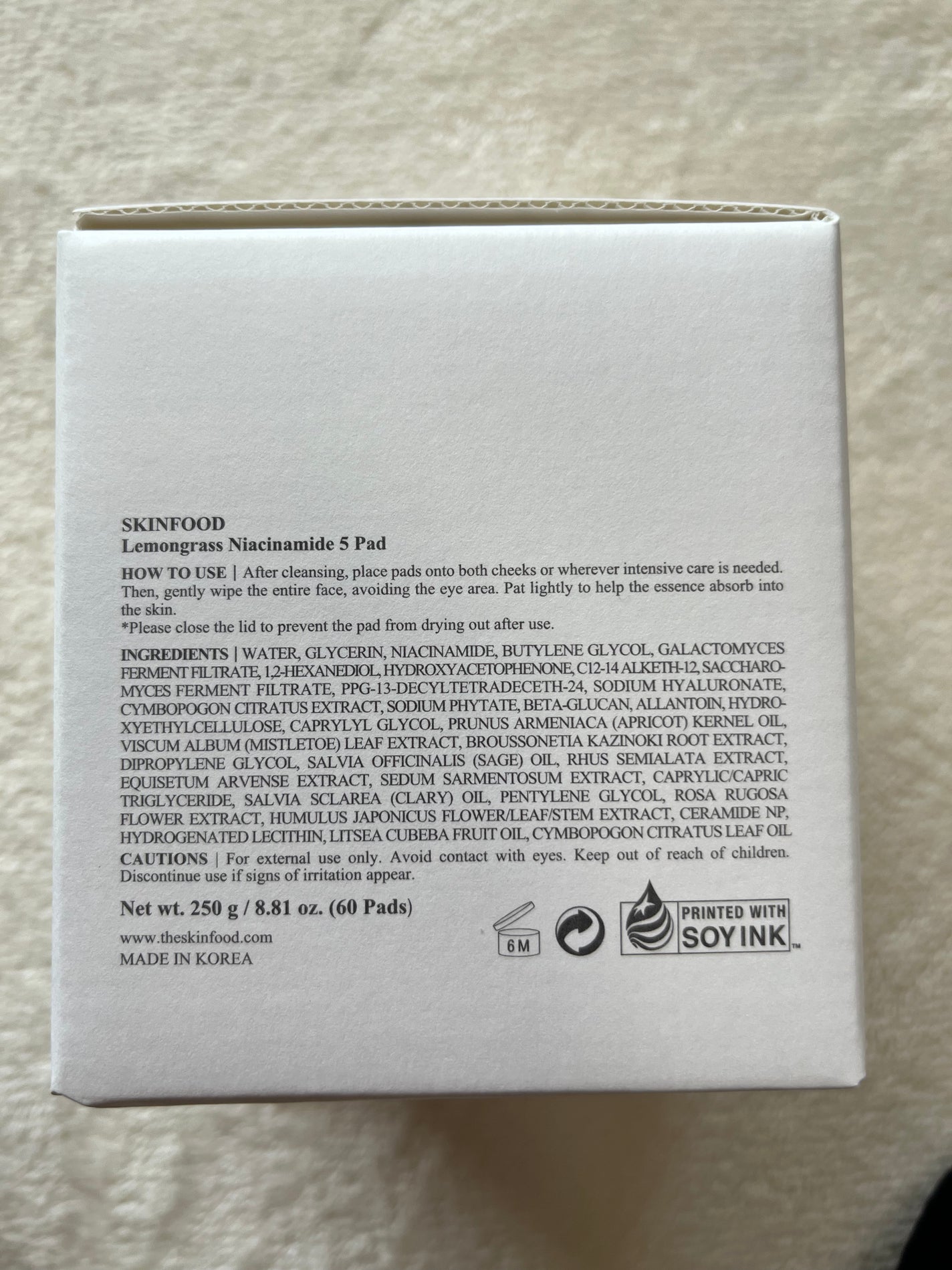 ナイアシンアミド5%パッド/SKINFOOD/その他スキンケアを使ったクチコミ(4枚目)