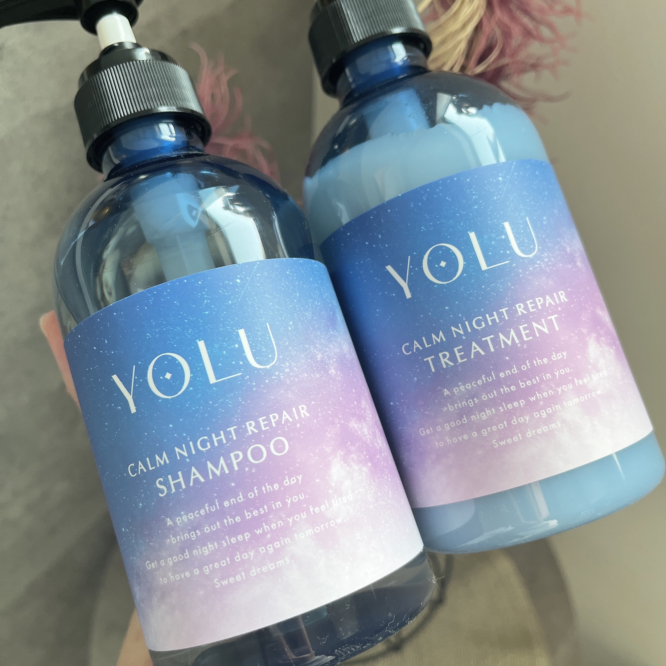 カームナイトリペアシャンプー／トリートメント/YOLU/シャンプー・コンディショナーを使ったクチコミ（2枚目）