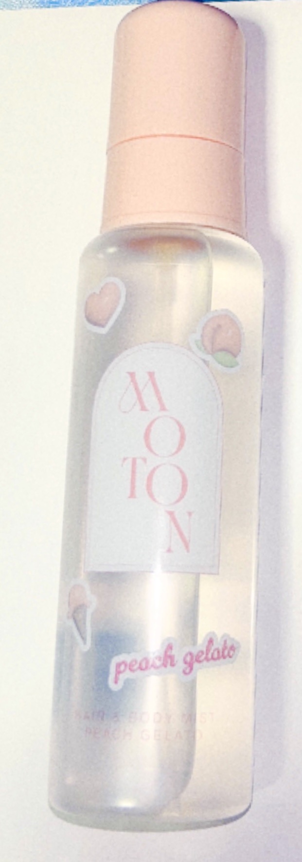 ヘア＆ボディミスト PEACH GELATO/MOTON/香水(レディース)を使ったクチコミ（1枚目）