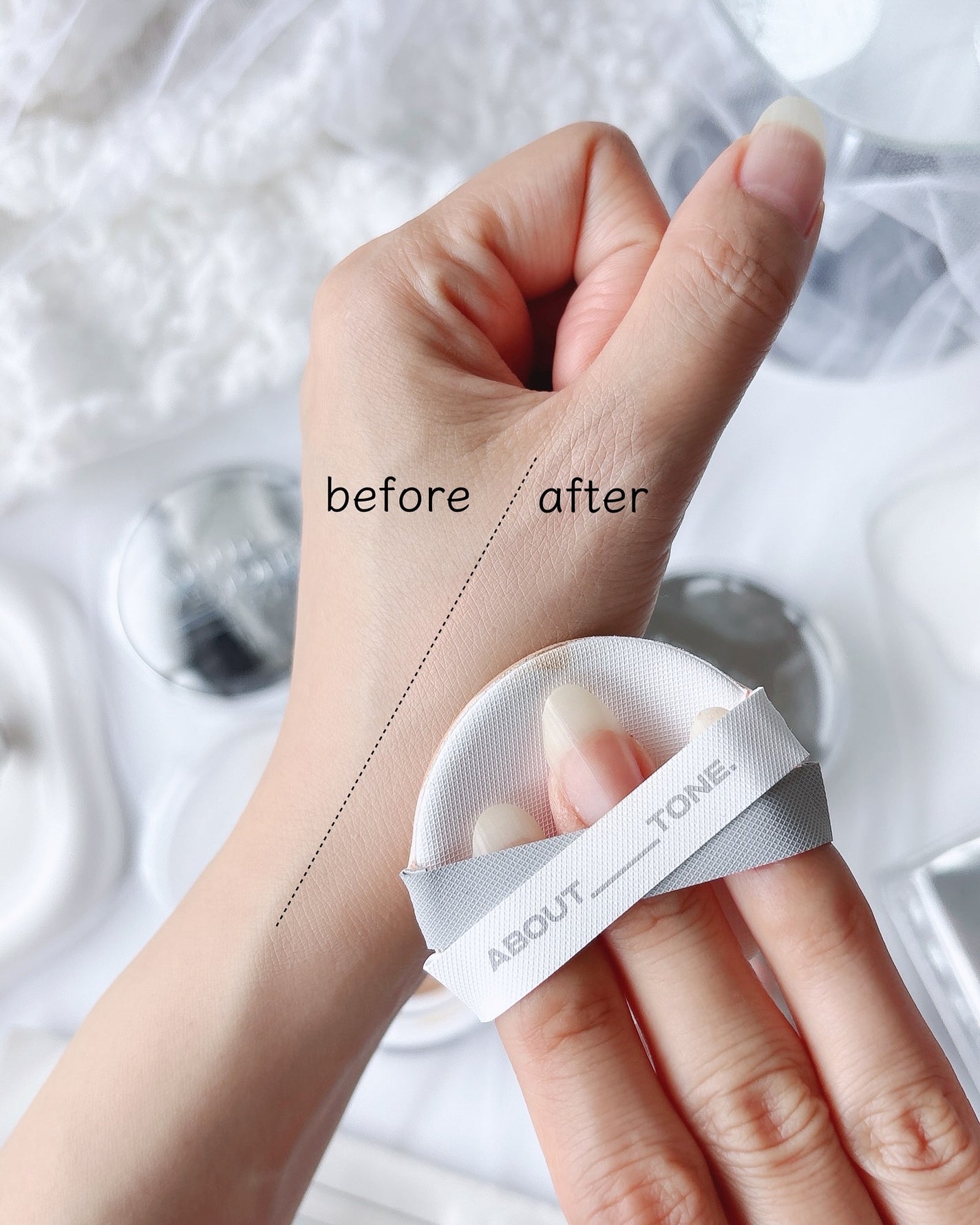 スキンレイヤーフィットクッション/ABOUT TONE/クッションファンデーションを使ったクチコミ(4枚目)