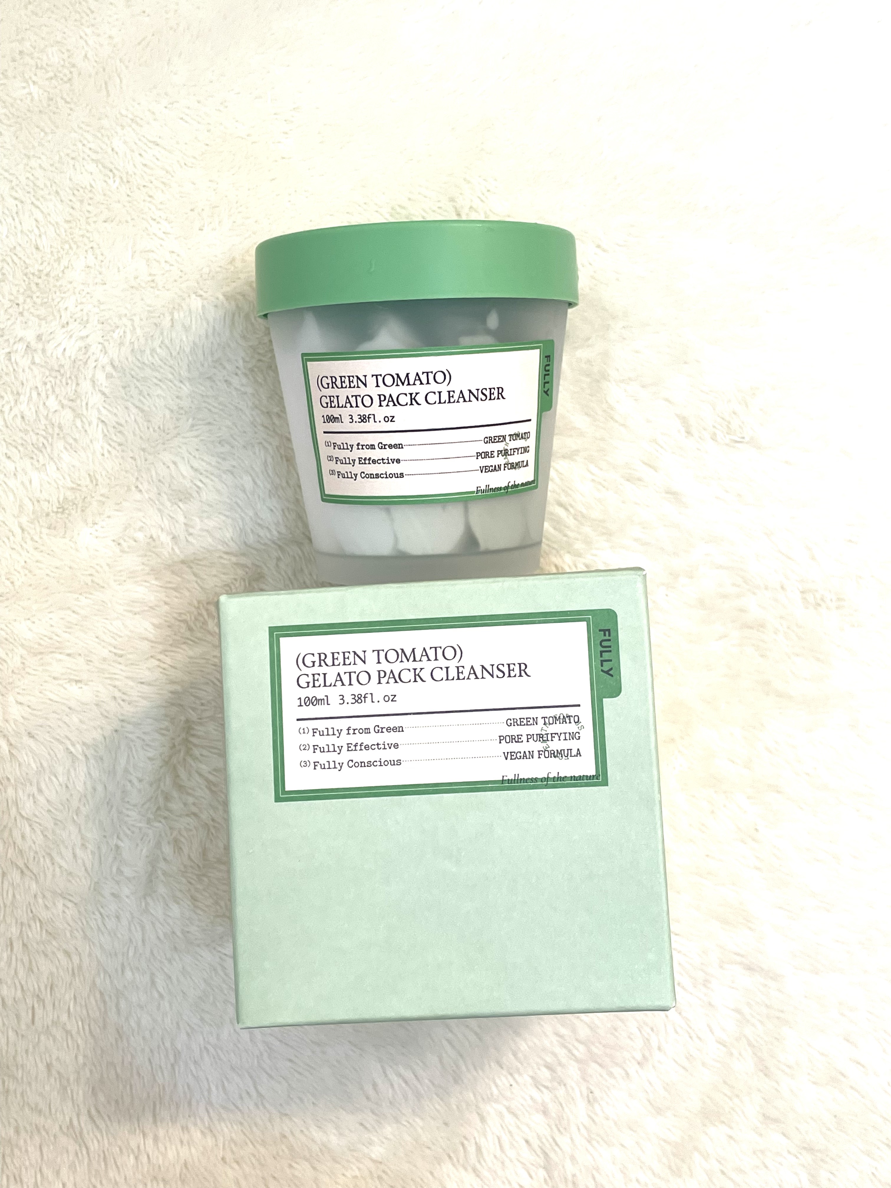 グリーントマトジェラートパッククレンザー/FULLY/洗顔フォームを使ったクチコミ（3枚目）