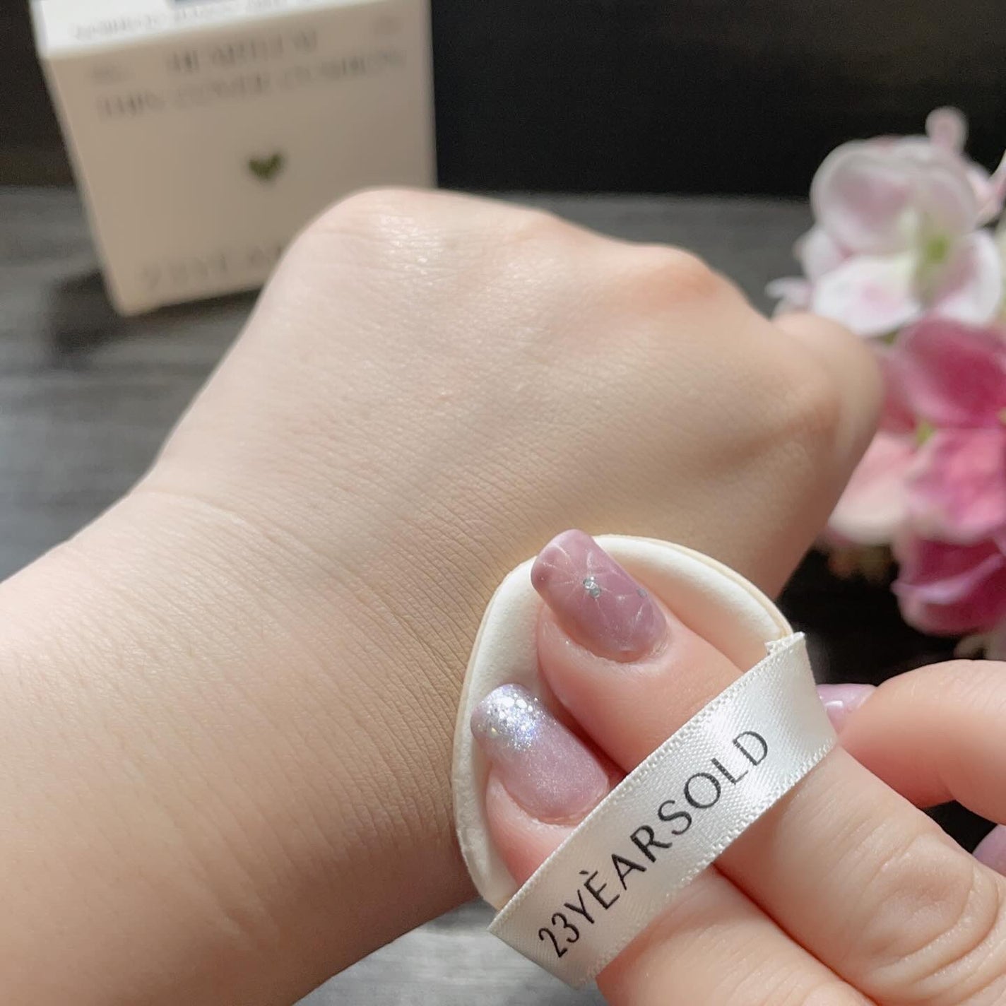 ハートリーフシーンカバークッション/23years old/クッションファンデーションを使ったクチコミ(5枚目)