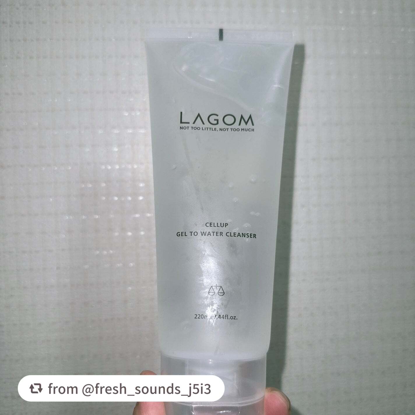 ラゴム ジェルトゥウォーター クレンザー(朝用洗顔)/LAGOM /その他洗顔料を使ったクチコミ(1枚目)