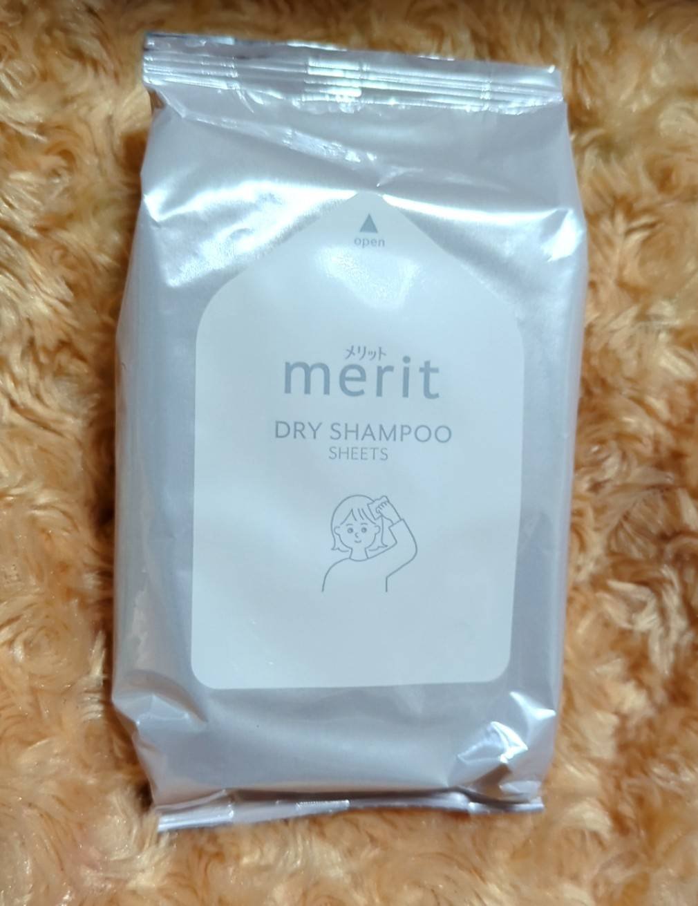メリット ドライシャンプーシート さらっと髪まとまるタイプ/メリット/ドライシャンプーを使ったクチコミ（2枚目）