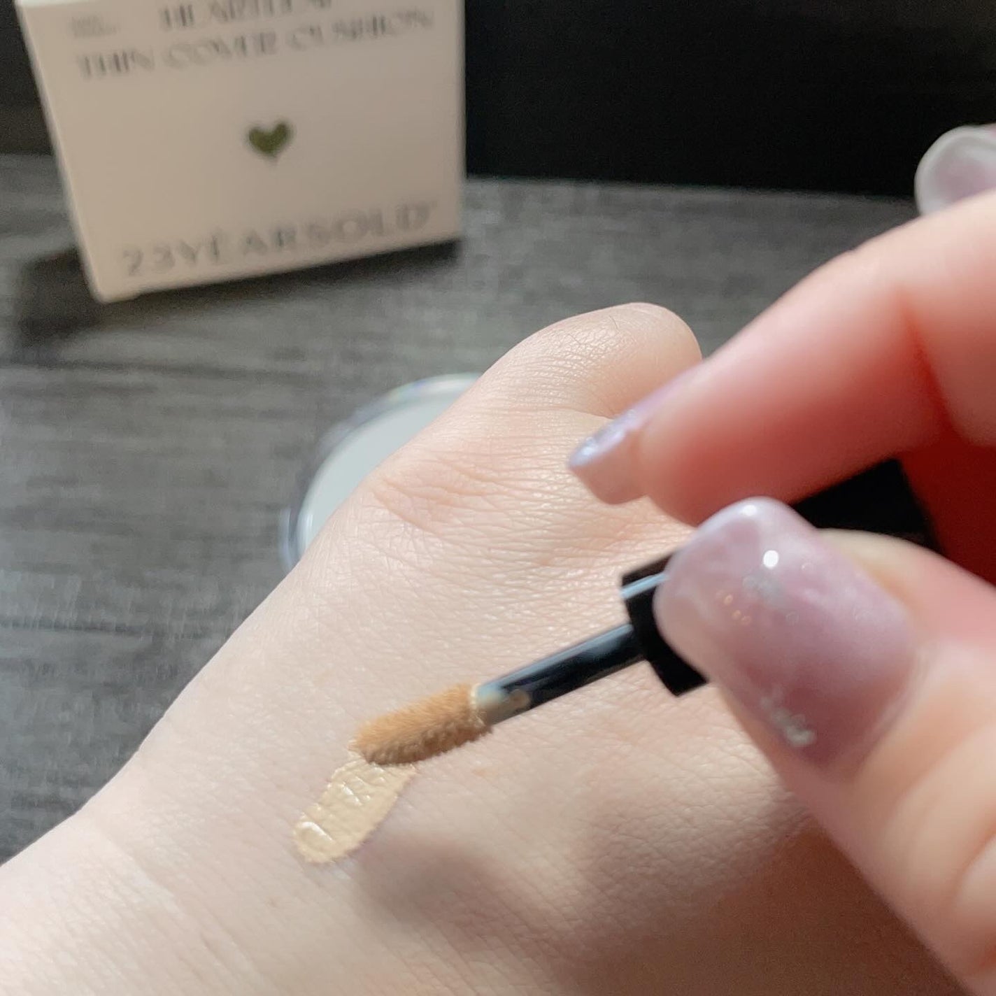 ハートリーフシーンカバークッション/23years old/クッションファンデーションを使ったクチコミ(8枚目)