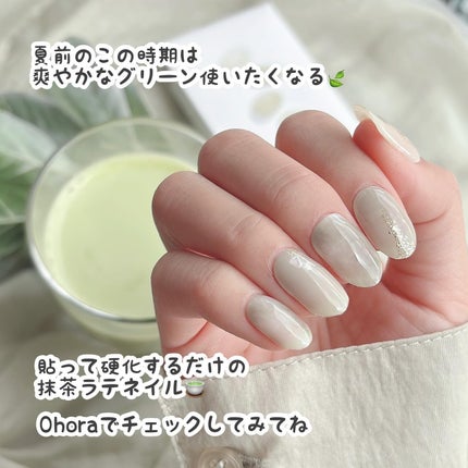 セミキュアジェルネイル(ハンド)/ohora/ネイルシールを使ったクチコミ(7枚目)