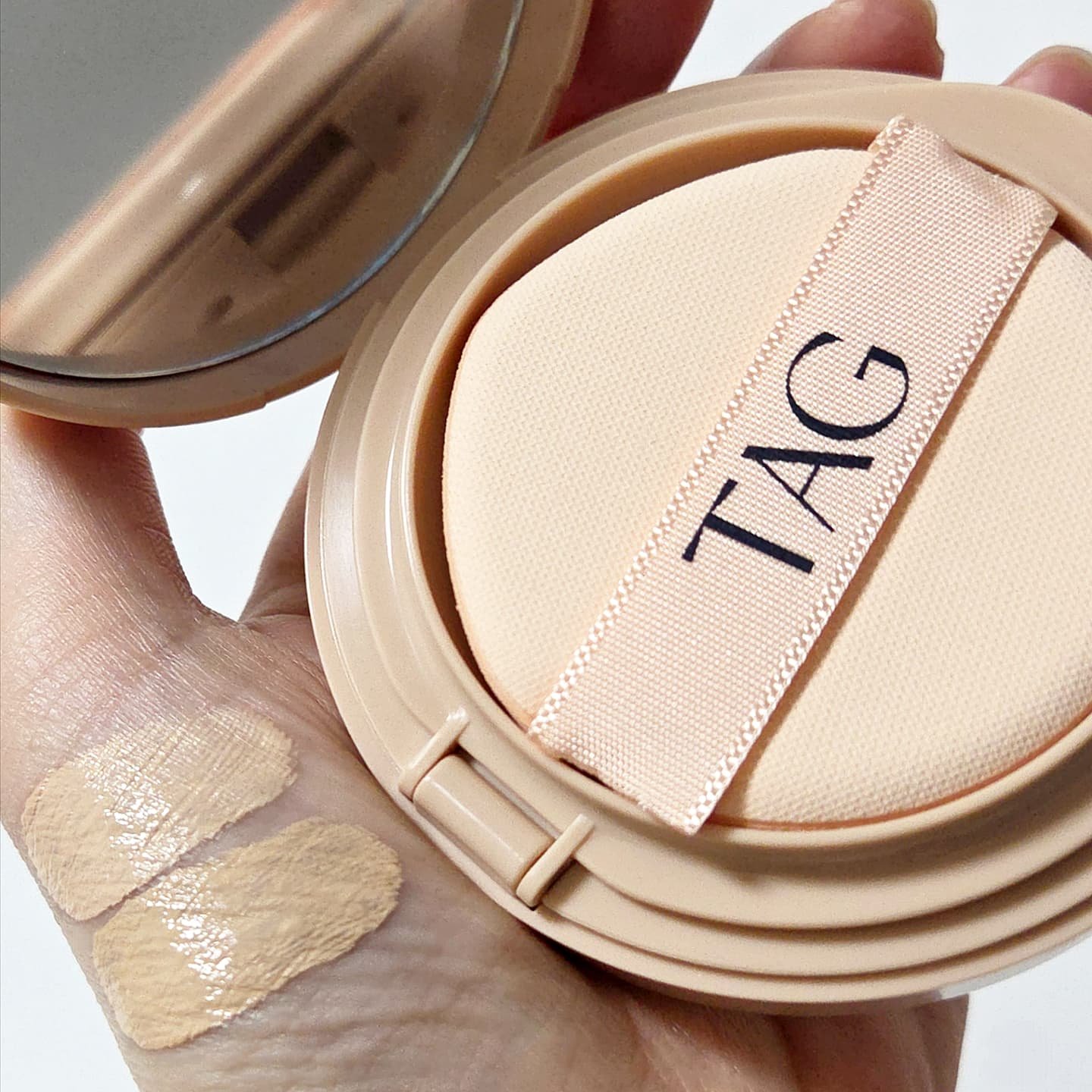 ベルベットカバークッション/TAG/クッションファンデーションを使ったクチコミ（1枚目）