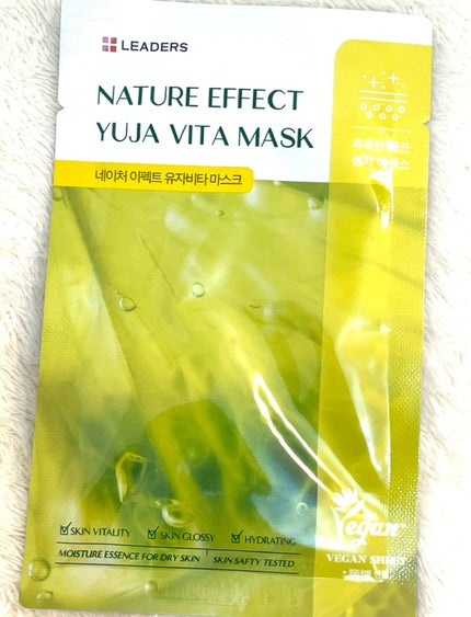 LEADERS ビタ ブライト スキン リニューアル マスクのクチコミ「LEADERS
#提供
▶︎リーダースネイチャー エフェクトトマスク 
ゆず  
\メガ割.....」(2枚目)