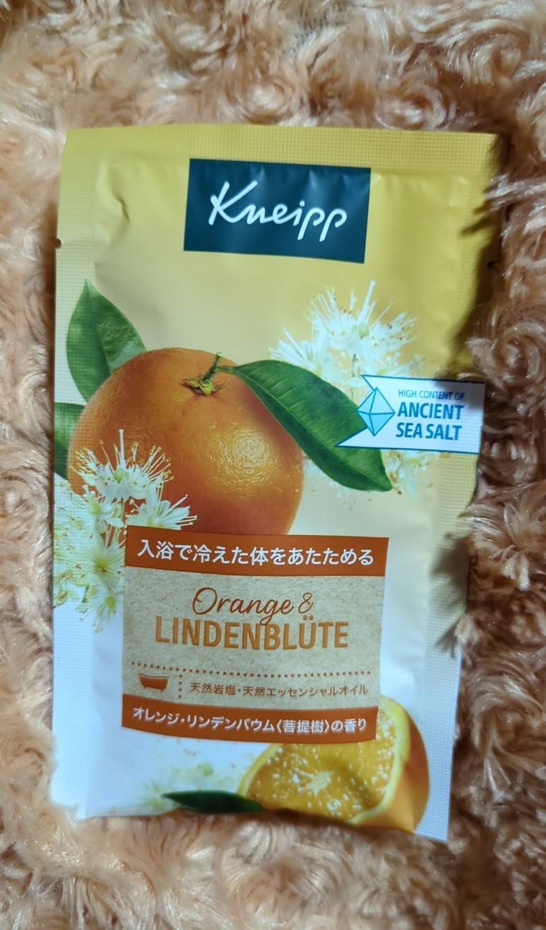 クナイプ バスソルト オレンジ・リンデンバウム<菩提樹>の香り 50g/クナイプ/無機塩系入浴剤を使ったクチコミ（1枚目）