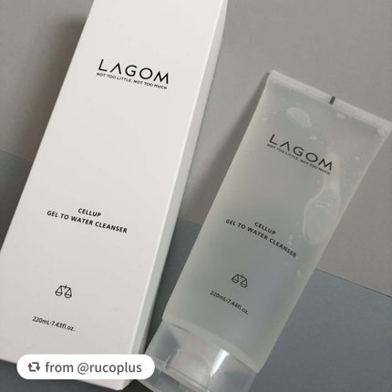 ラゴム ジェルトゥウォーター クレンザー(朝用洗顔)/LAGOM /その他洗顔料を使ったクチコミ(2枚目)